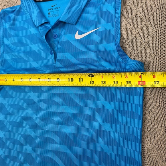Nike Women’s Golf Blue Performance Sleeveless Polo Shirt ~ Small - Picture 6 of 13